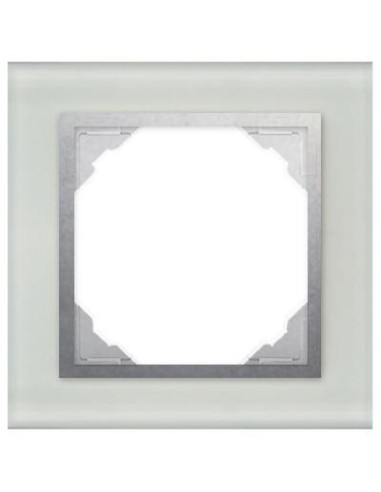 Marco simple mecanismos Efapel 90910 T CA ALUMINIO