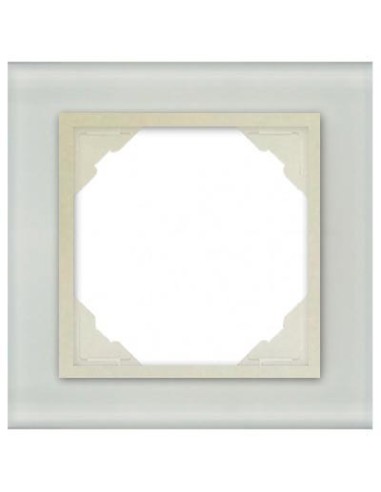 Marco simple mecanismos Efapel 90910 T CP PERLA