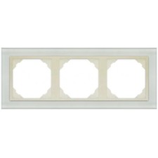 Marco triple mecanismos Efapel 90930 T CP PERLA