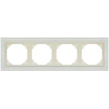Marco cuádruple mecanismos Efapel 90940 T CP PERLA