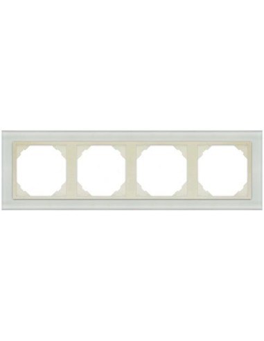 Marco cuádruple mecanismos Efapel 90940 T CP PERLA