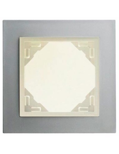 Marco simple mecanismos Efapel 90910 T TP TITANIO PERLA