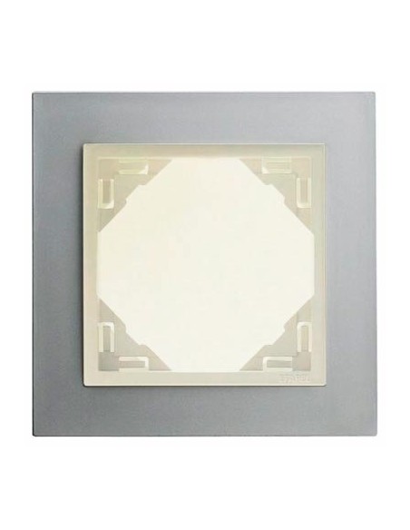 Marco simple mecanismos Efapel 90910 T TP TITANIO PERLA