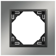 Marco simple mecanismos Efapel 90910 T RS CROMO GRIS