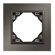 Marco simple mecanismos Efapel 90910 T QS NIQUEL GRIS