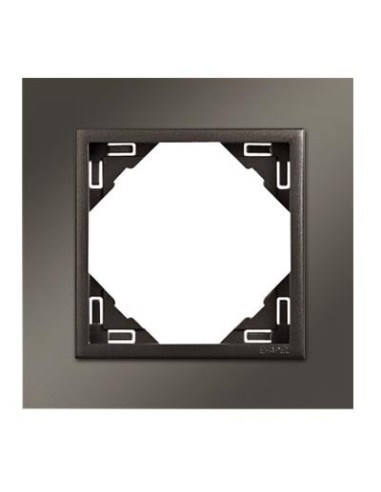 Marco simple mecanismos Efapel 90910 T QS NIQUEL GRIS