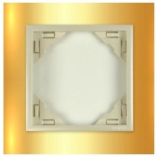 Marco simple mecanismos Efapel 90910 T OP ORO PERLA