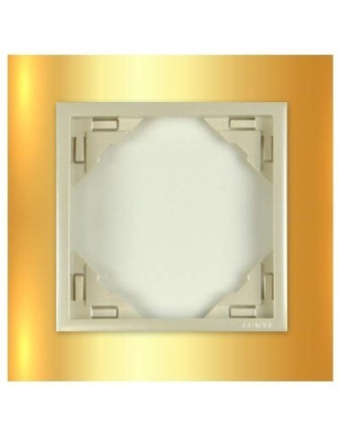 Marco simple mecanismos Efapel 90910 T OP ORO PERLA