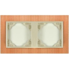 Marco doble mecanismos Efapel 90920 T FP HAYA PERLA