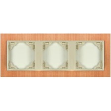 Marco triple mecanismos Efapel 90930 T FP HAYA PERLA