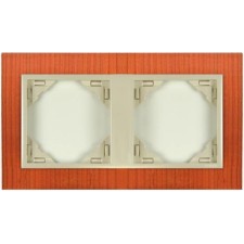 Marco doble mecanismos Efapel 90920 T JP CEREZO PERLA