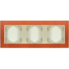 Marco triple mecanismos Efapel 90930 T JP CEREZO PERLA