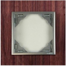 Marco simple mecanismos Efapel 90910 T NA NOGAL ALUMINIO