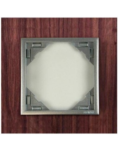 Marco simple mecanismos Efapel 90910 T NA NOGAL ALUMINIO
