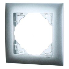 Marco mecanismos Efapel simple 90910t al aluminio