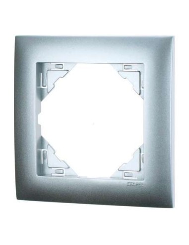 Marco mecanismos Efapel simple 90910t al aluminio