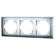 Marco mecanismos Efapel triple 90930 t al aluminio