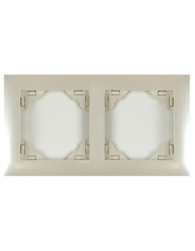 Marco mecanismos Efapel doble 90920 t pe perla