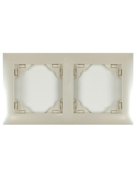 Marco mecanismos Efapel doble 90920 t pe perla