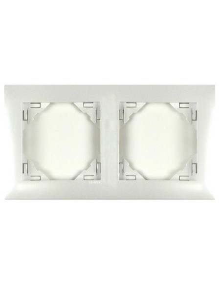 Marco mecanismos Efapel doble 90920 t ge hielo