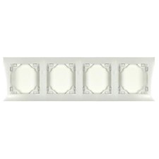 Marco mecanismos Efapel cuádruple 90940 t ge hielo