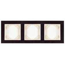 Marco triple mecanismos Efapel 90930 T GP granito perla