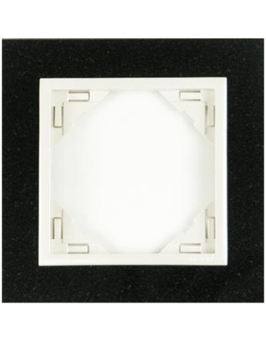 Marco simple mecanismos Efapel 90910 T GG granito hielo