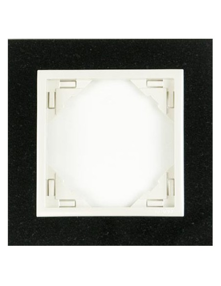 Marco simple mecanismos Efapel 90910 T GG granito hielo