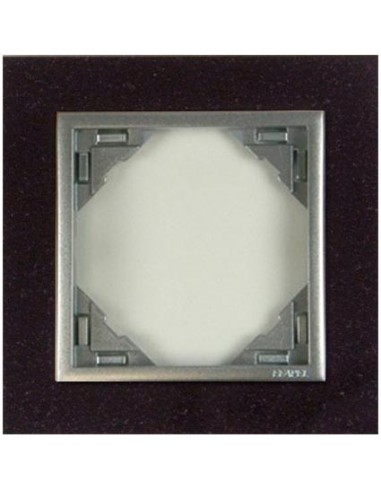 Marco simple mecanismos Efapel 90910 T GA granito aluminio
