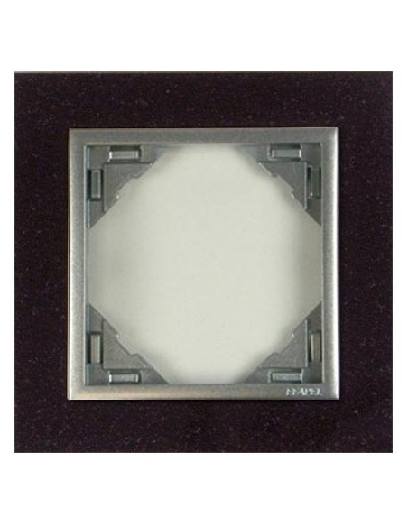Marco simple mecanismos Efapel 90910 T GA granito aluminio