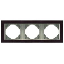 Marco triple mecanismos Efapel 90930 T GA granito aluminio