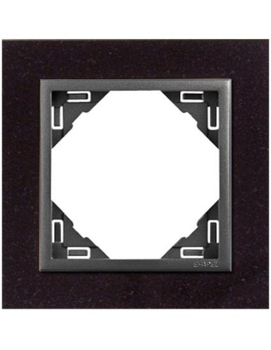 Marco simple mecanismos Efapel 90910 T GS granito gris