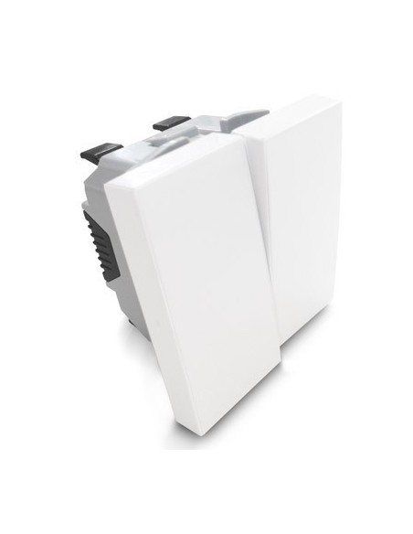 Doble Interruptor Efapel 45061 SBR Quadro 45 color blanco