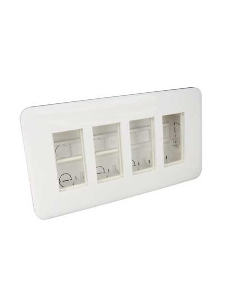 Puesto de trabajo eléctrico empotrable 4x4 módulos 83403 SBR EFAPEL