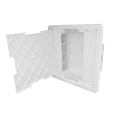 Puesto de trabajo eléctrico empotrable con puerta 2x8 módulos 83404 SBR EFAPEL