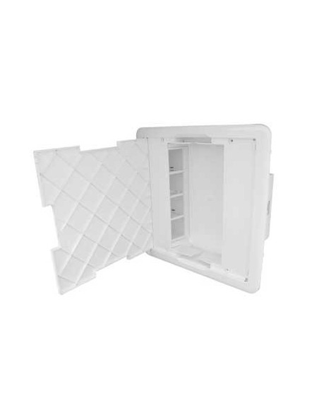 Puesto de trabajo eléctrico empotrable con puerta 2x8 módulos 83404 SBR EFAPEL