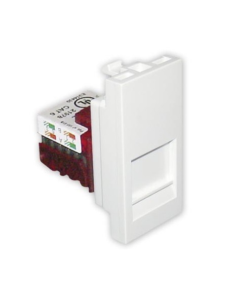 Tapa con conector RJ45 Efapel 45978 S BR Quadro 45 color blanco