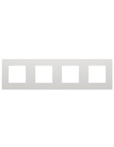 Marco cuádruple Efapel 45940 T BR Quadro 45 color blanco