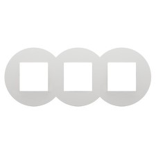 Marco triple SV Efapel 43930 T BR Quadro 45 color blanco