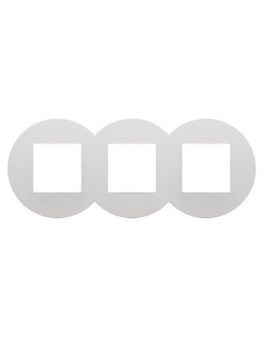 Marco triple SV Efapel 43930 T BR Quadro 45 color blanco