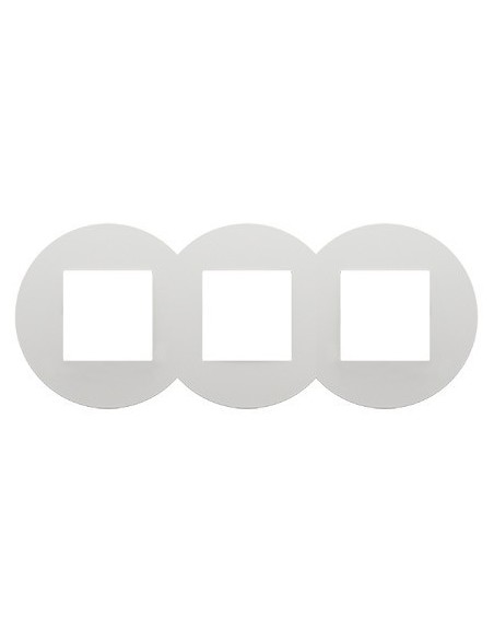 Marco triple SV Efapel 43930 T BR Quadro 45 color blanco