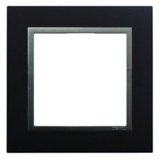 Marco simple Efapel 90910 t ps animato negro y gris