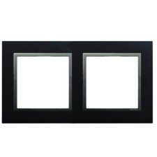 Marco doble Efapel 90920 t ps animato negro y gris