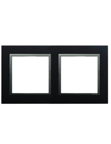 Marco doble Efapel 90920 t ps animato negro y gris
