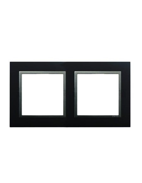 Marco doble Efapel 90920 t ps animato negro y gris