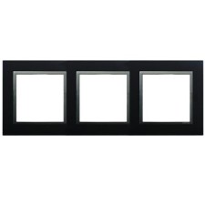 Marco triple Efapel 90930 t ps animato negro y gris