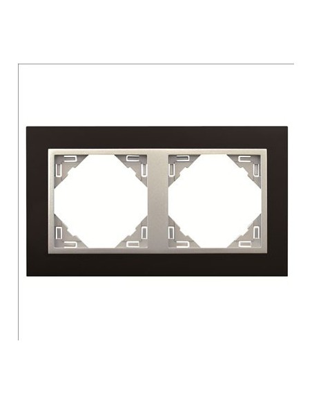 Marco 2 elementos Efapel 90920 t pa animato negro aluminio