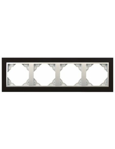 Marco 4 ventanas Efapel 90940 t pa animato negro aluminio