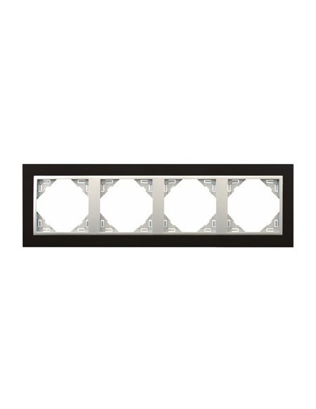 Marco 4 ventanas Efapel 90940 t pa animato negro aluminio