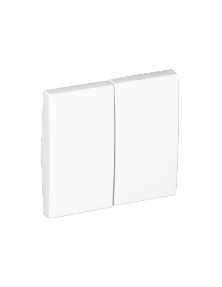 Tecla interruptor doble Efapel 50611 T BR Apolo 5000 blanco